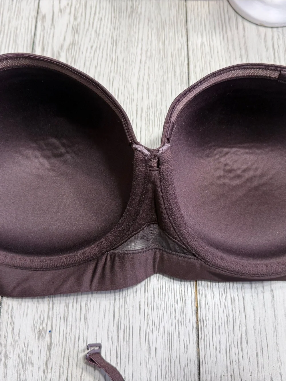 Cacique 44B Strapless Convertible Bra comfort bliss Chocolate Brown underwire